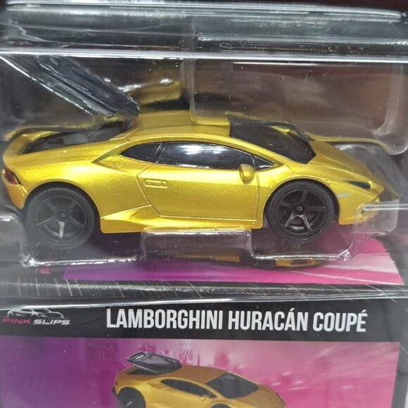 Jada Pink Slips Gold Lamborghini Huracán Coupe 1:64 Diecast, Sealed - Picture 2 of 6